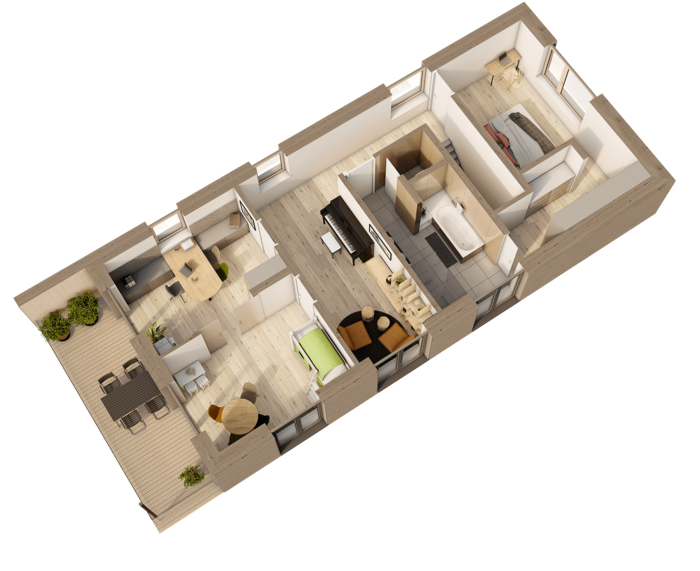 Musterhaus SUITE - Grundriss Obergeschoss