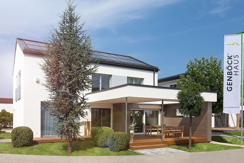 Das Plusenergiehaus SolarGEN plus kann im Musterhauspark Haid besucht werden.